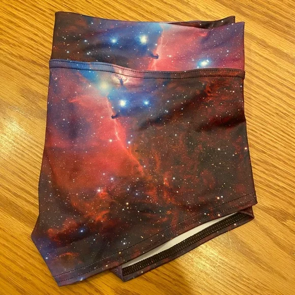 DISCONTINUED!! Blackmilk Purple Galaxy Short Shorts Brand New Size M - Picture 8 of 10